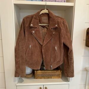 BLANKNYC Brown Suede Moto Jacket Size Small